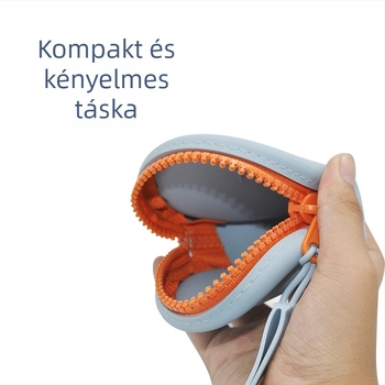 Szilikon utazótároló táska – modell NH984-6, kézitáska alak, anyag: szilikon, kozmetikumok és apró kellékek tárolására