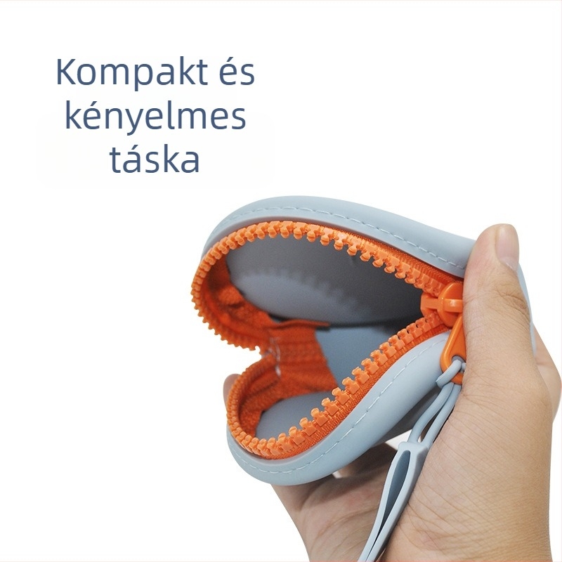 Szilikon utazótároló táska – modell NH984-6, kézitáska alak, anyag: szilikon, kozmetikumok és apró kellékek tárolására