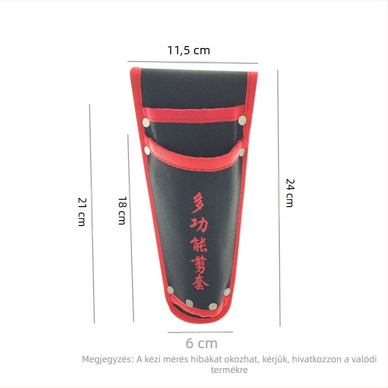 Szerszámos övtáska — két rétegű, multifunkcionális metszőolló tok, hordozható kerti szerszám tároló