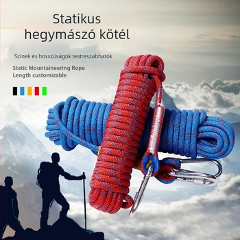 Nylon biztonsági kötél hegymászáshoz – ütéscsillapító, kültéri hegymászathoz, különböző hosszúságok