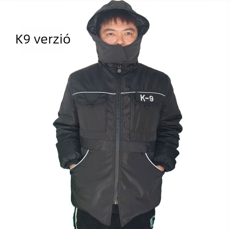 LUYANG Kutyatraining kabát poliészterből, szél- és vízálló, karcolásálló, nagy zsebbel