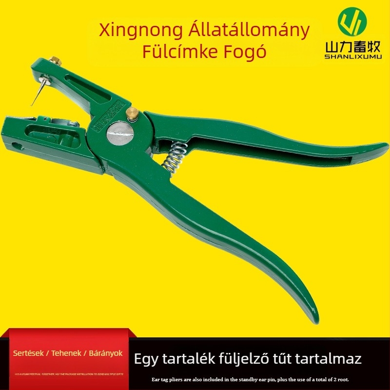 Xingnong fülcímke fogó, modell Ear pliers, szarvasmarhákhoz, juhokhoz és sertésekhez, azonosító berendezés