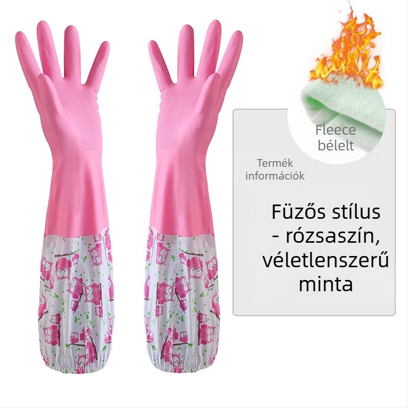 Independence márkájú velúr béléses latex kesztyűk, vastagított kivitel