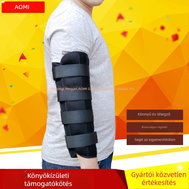 Könyökízületi rögzítő sín, felső végtagi törésre szolgáló sín, stroke/hemiplegia rehabilitációs eszköz, modell S/M/L, kiváló minőségű textília, származás Anping, Hebei