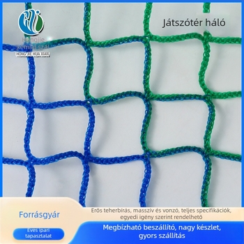 Gyerek trambulin védőháló, anti-esés modell Naughty Castle Network, poliészter anyag, biztonsági védelem, testreszabható, szórakoztató létesítményekhez