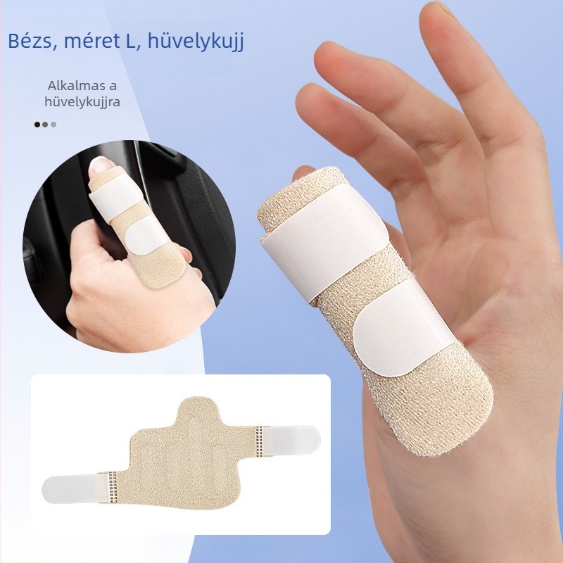 Ujjrögzítő sín öntapadó állítható kialakítással, tenyérvédő, anyagok: OK cloth, SBR, alumínium szalag, felnőtteknek