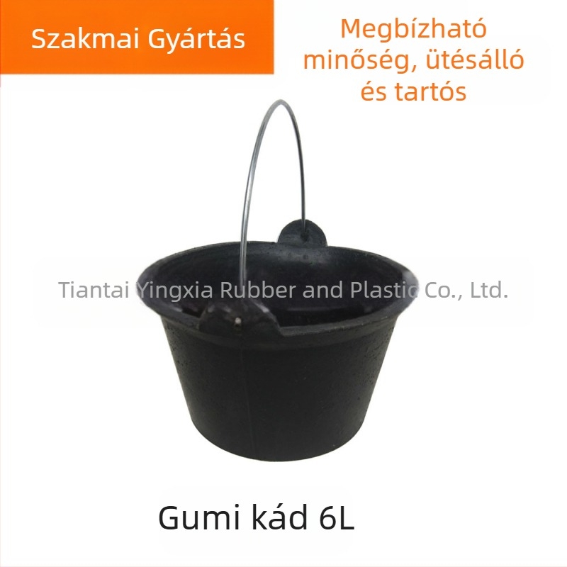 Iszap- és hamu vödör – valódi gumi, kerek alakú, Mingxia, kód 613, keveréshez