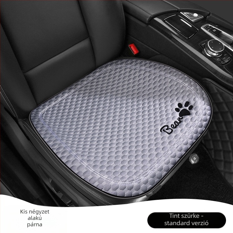 Autóüléshez való párnahuzat, sík, egyszerű stílus, poliészter felület, hűsítő selyem töltet, egyetemes minden évszakhoz.