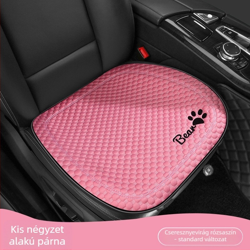 Autóüléshez való párnahuzat, sík, egyszerű stílus, poliészter felület, hűsítő selyem töltet, egyetemes minden évszakhoz.