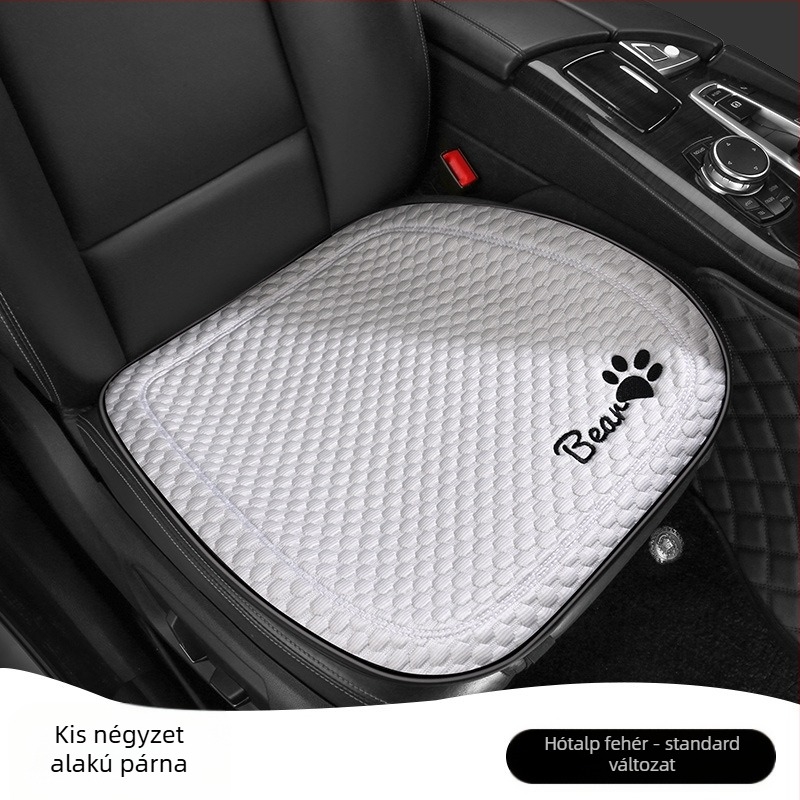 Autóüléshez való párnahuzat, sík, egyszerű stílus, poliészter felület, hűsítő selyem töltet, egyetemes minden évszakhoz.