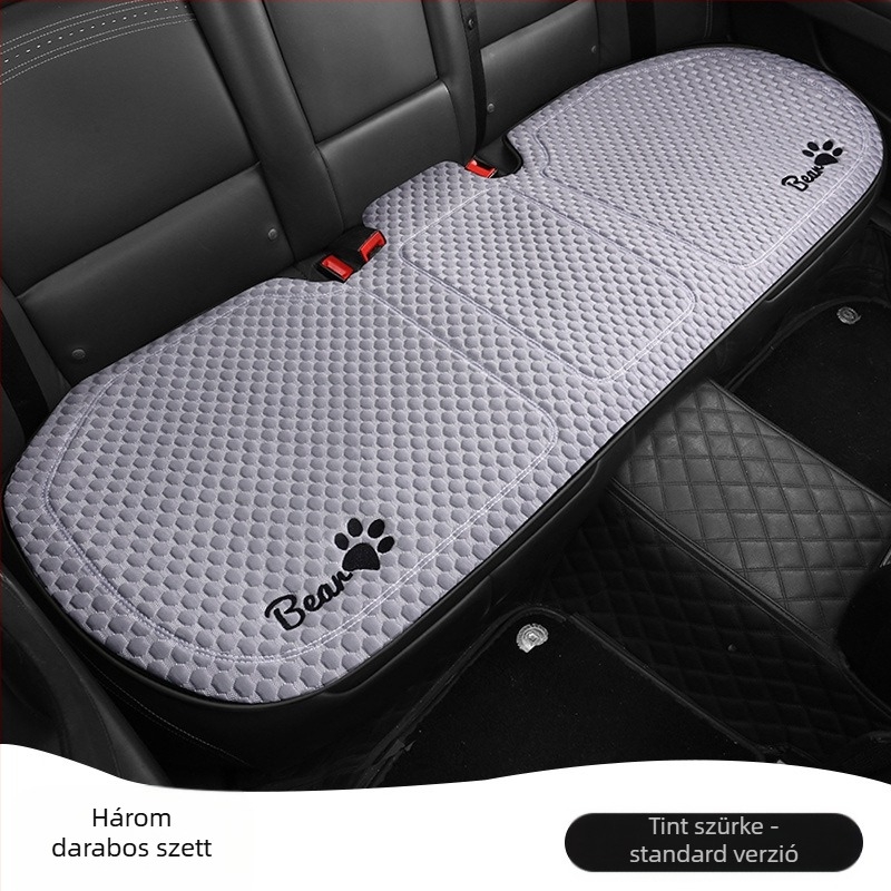 Autóüléshez való párnahuzat, sík, egyszerű stílus, poliészter felület, hűsítő selyem töltet, egyetemes minden évszakhoz.
