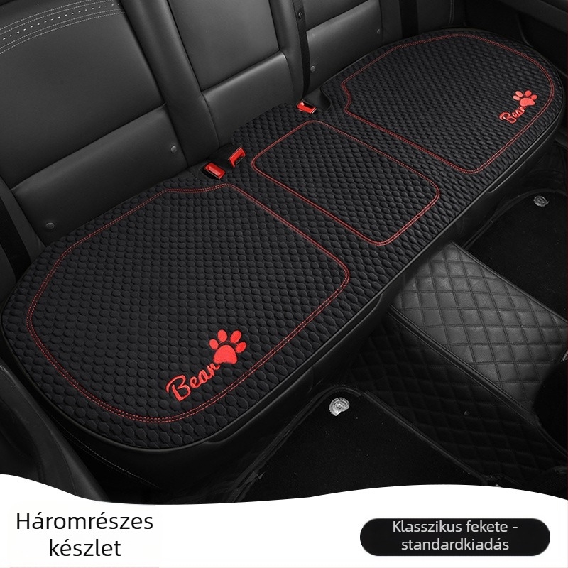 Autóüléshez való párnahuzat, sík, egyszerű stílus, poliészter felület, hűsítő selyem töltet, egyetemes minden évszakhoz.