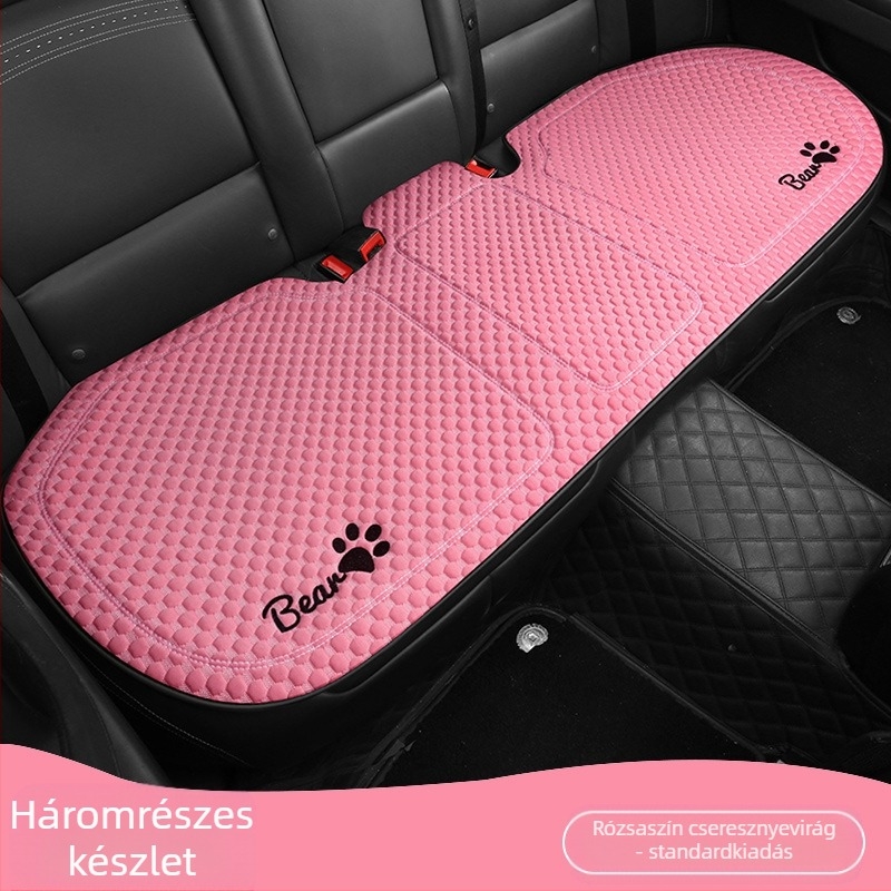 Autóüléshez való párnahuzat, sík, egyszerű stílus, poliészter felület, hűsítő selyem töltet, egyetemes minden évszakhoz.