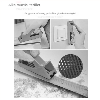 Kézi élcsiszoló eszköz gipszkartonhoz — Mussen Hall márka, eszköz az élek tisztításához, súly 0.11