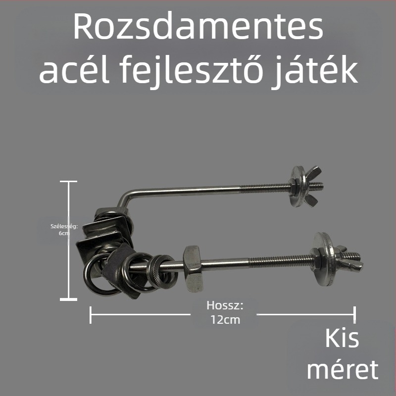 Papagáj harapófogó játék, rozsdamentes acél, ketrecbe lógó medál, interaktív stresszoldás (Eredet: Wenzhou; Import: Nem)