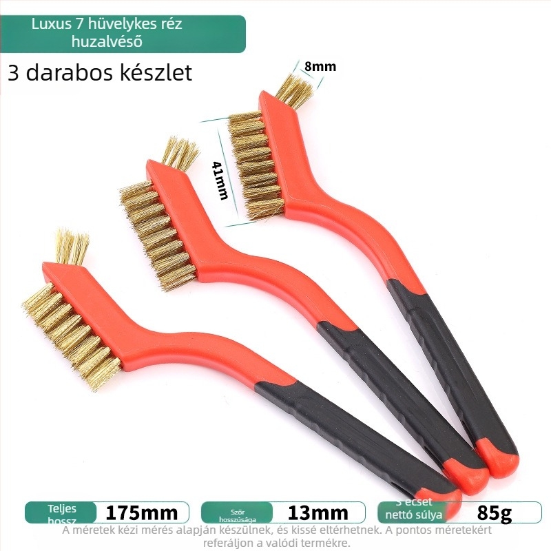 Öt darabos konyhai gázfőzőtisztító kefékészlet – páraelszívó réseinek tisztításához, zsírtalanítás és lerakódások eltávolítása, acél kefék