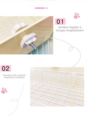 Felfelé emelt négyszögletes WC nyulak és guinea pig számára, nagy alomtálca háziállatok számára; Anyag: Egyéb; Eredet: Egyéb; Importált: Nem; Márka: Egyéb