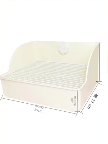 Felfelé emelt négyszögletes WC nyulak és guinea pig számára, nagy alomtálca háziállatok számára; Anyag: Egyéb; Eredet: Egyéb; Importált: Nem; Márka: Egyéb