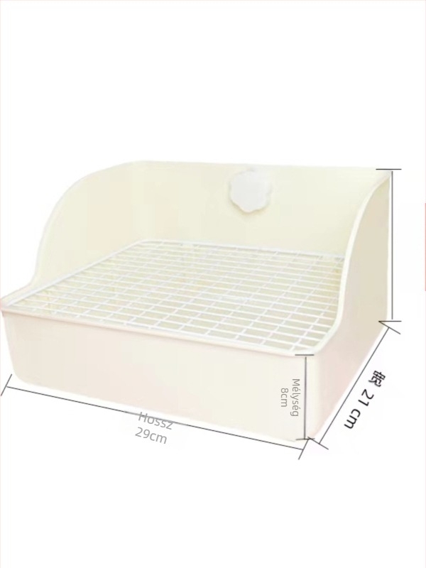 Felfelé emelt négyszögletes WC nyulak és guinea pig számára, nagy alomtálca háziállatok számára; Anyag: Egyéb; Eredet: Egyéb; Importált: Nem; Márka: Egyéb