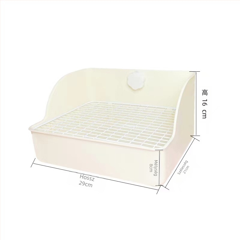 Felfelé emelt négyszögletes WC nyulak és guinea pig számára, nagy alomtálca háziállatok számára; Anyag: Egyéb; Eredet: Egyéb; Importált: Nem; Márka: Egyéb