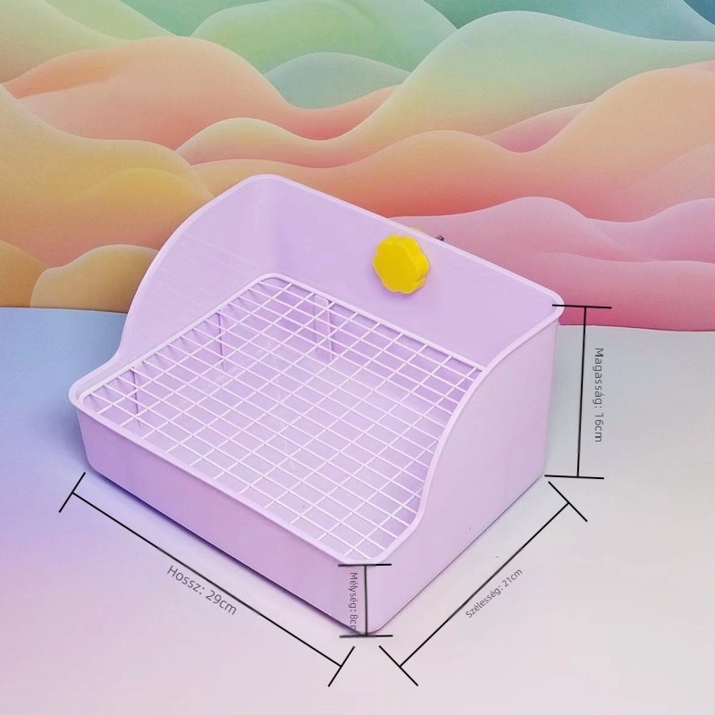 Felfelé emelt négyszögletes WC nyulak és guinea pig számára, nagy alomtálca háziállatok számára; Anyag: Egyéb; Eredet: Egyéb; Importált: Nem; Márka: Egyéb