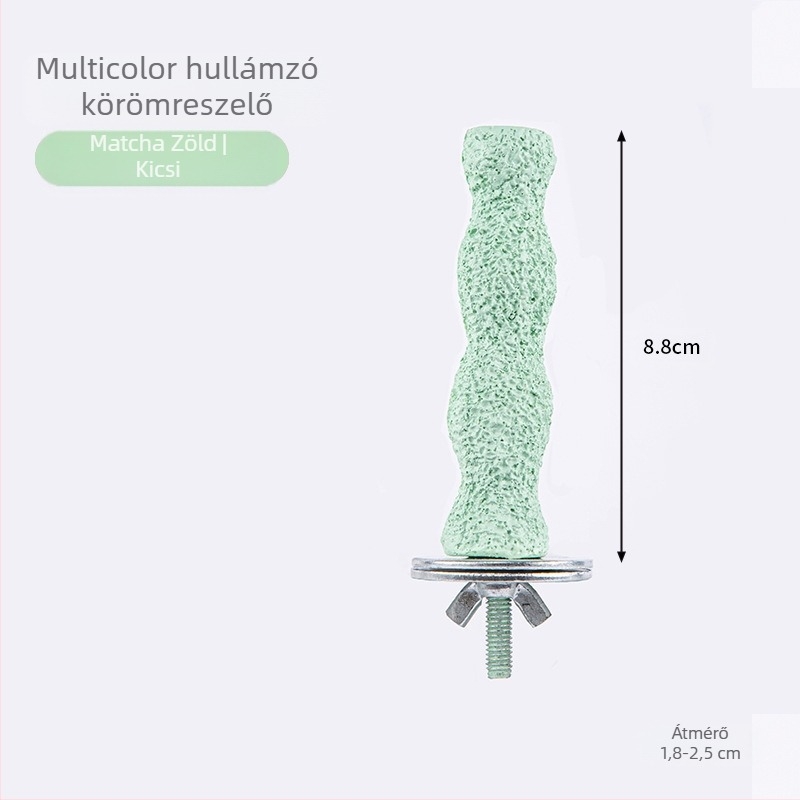 Papagáj rúdás tartó – Tigriscsíkos cockatiel játék, tartós harapásálló csőr- és karmareszelő, matt felület