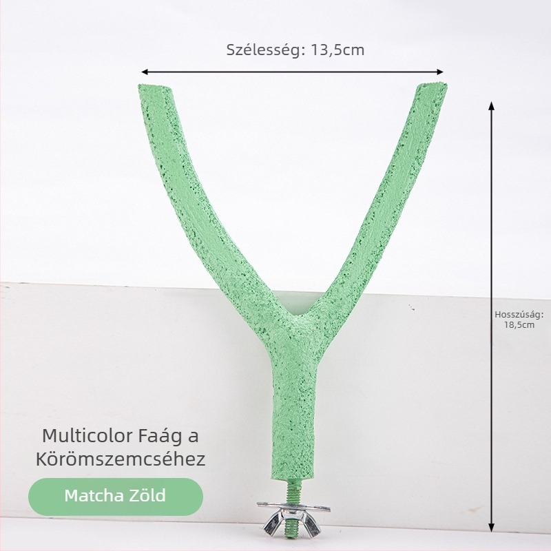 Papagáj rúdás tartó – Tigriscsíkos cockatiel játék, tartós harapásálló csőr- és karmareszelő, matt felület