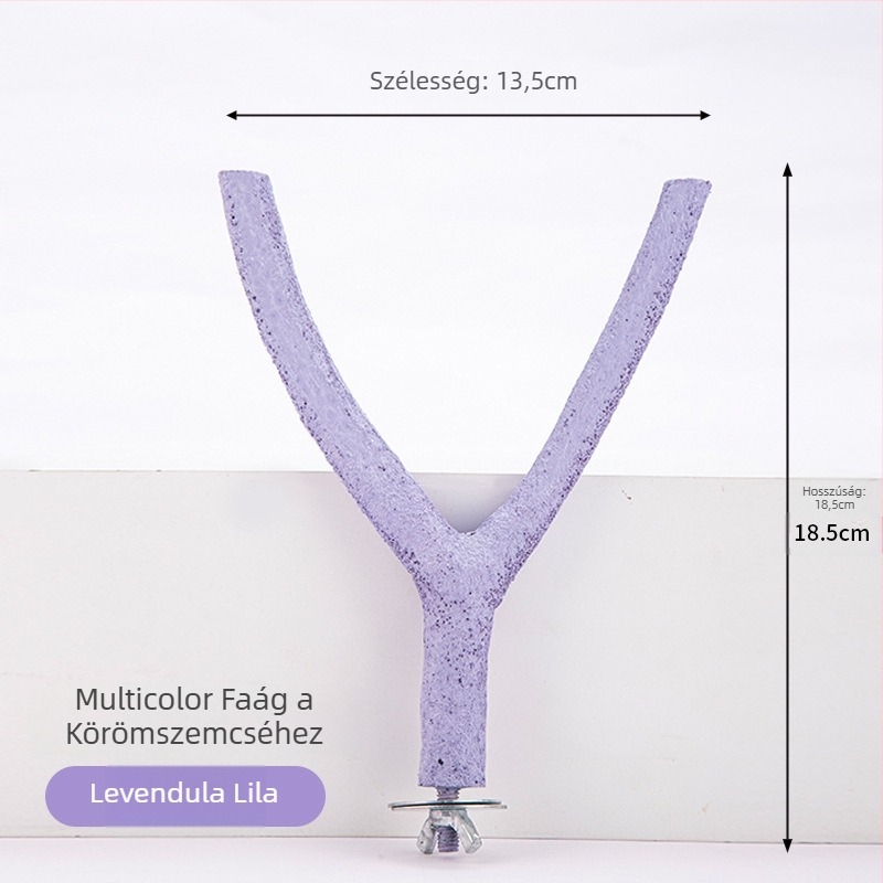 Papagáj rúdás tartó – Tigriscsíkos cockatiel játék, tartós harapásálló csőr- és karmareszelő, matt felület