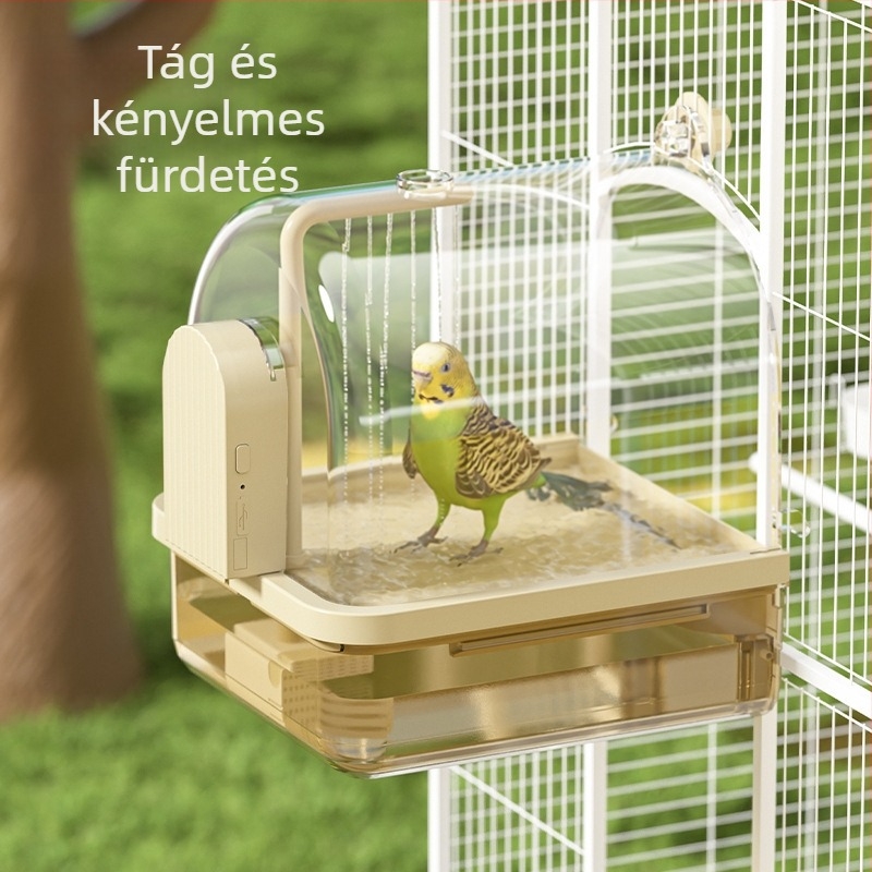 Madarak számára műanyag madárfürdő tál – Karling duo, madarak számára, eredet Guangdong, anyag: műanyag