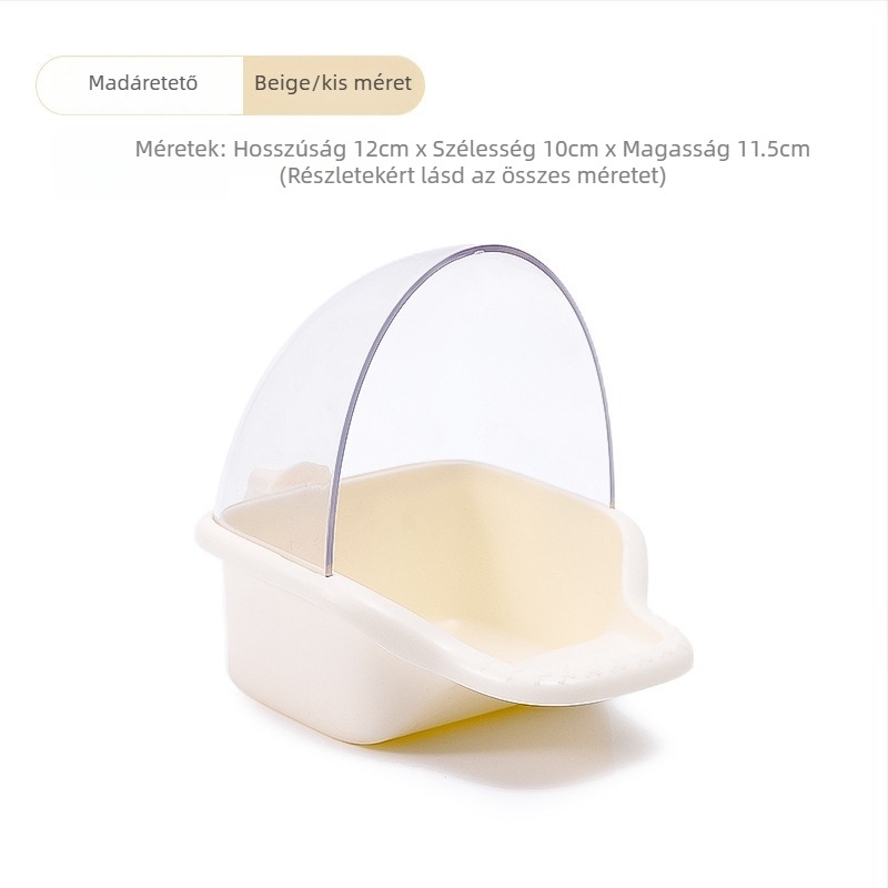 Papagájok automata etetője, műanyag etetődoboz, 50 darabos készlet, Weibi márka, akváriumhoz, anti-szóró etetőcsésze