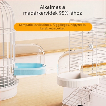 Madárfürdő tál papagájok és kismadarak számára – mintázat Tigrisbőr és Peónia, Stílus Fekete Főnix