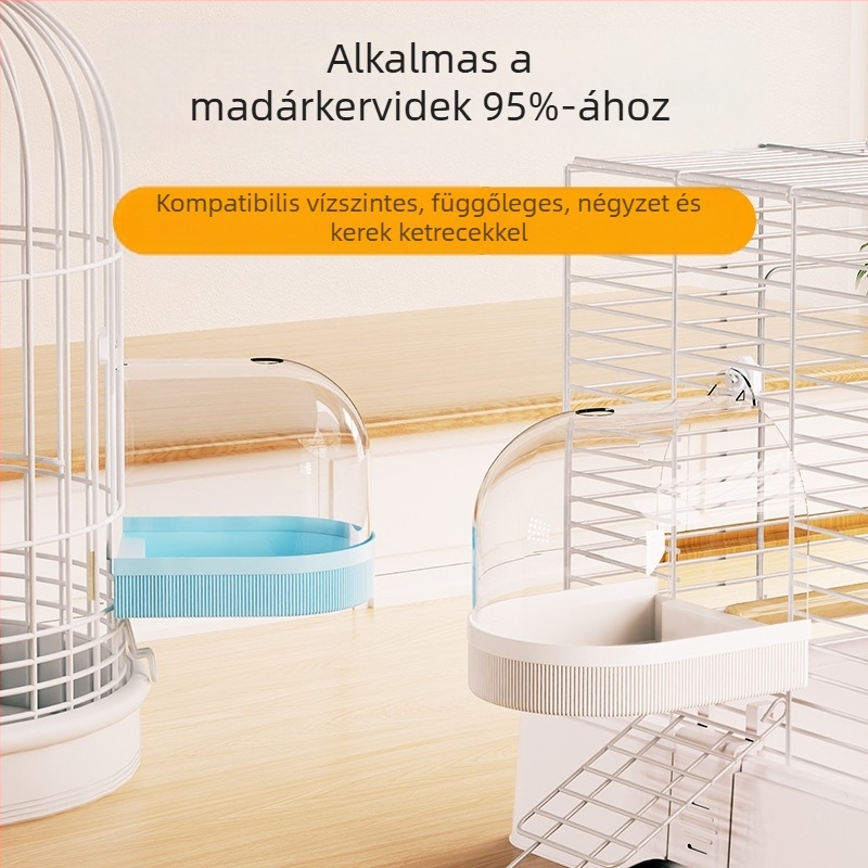 Madárfürdő tál papagájok és kismadarak számára – mintázat Tigrisbőr és Peónia, Stílus Fekete Főnix