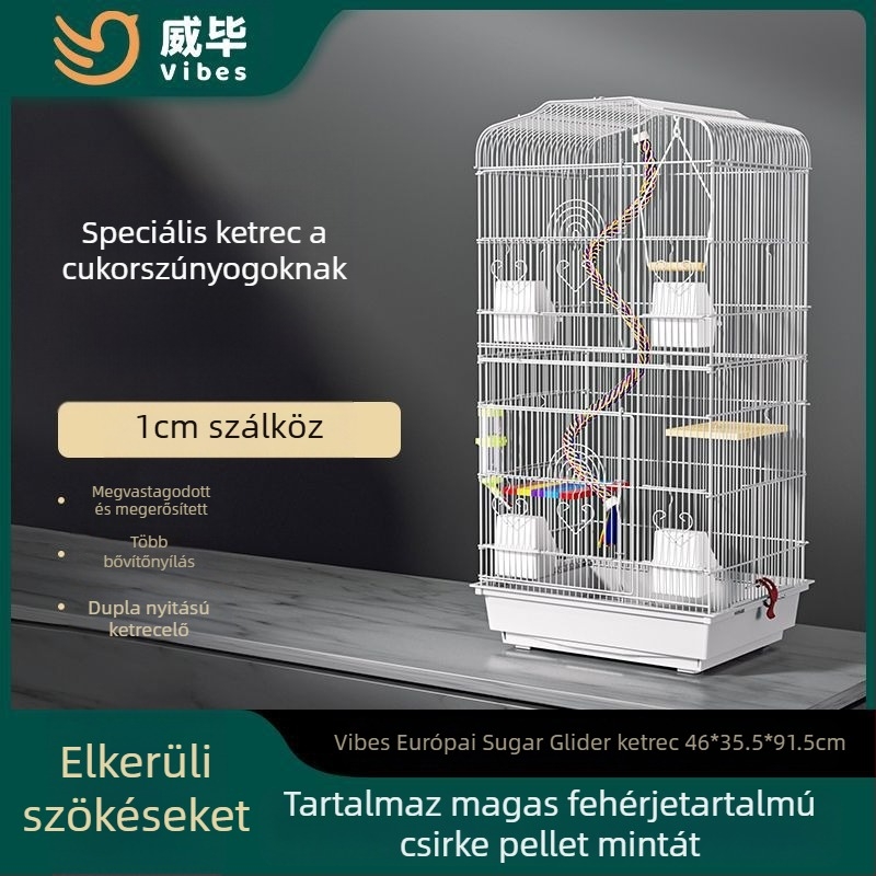 Fém ketrec kisállatok számára – anti-kiszabadulás, luxus szekrény-stílusú kialakítás
