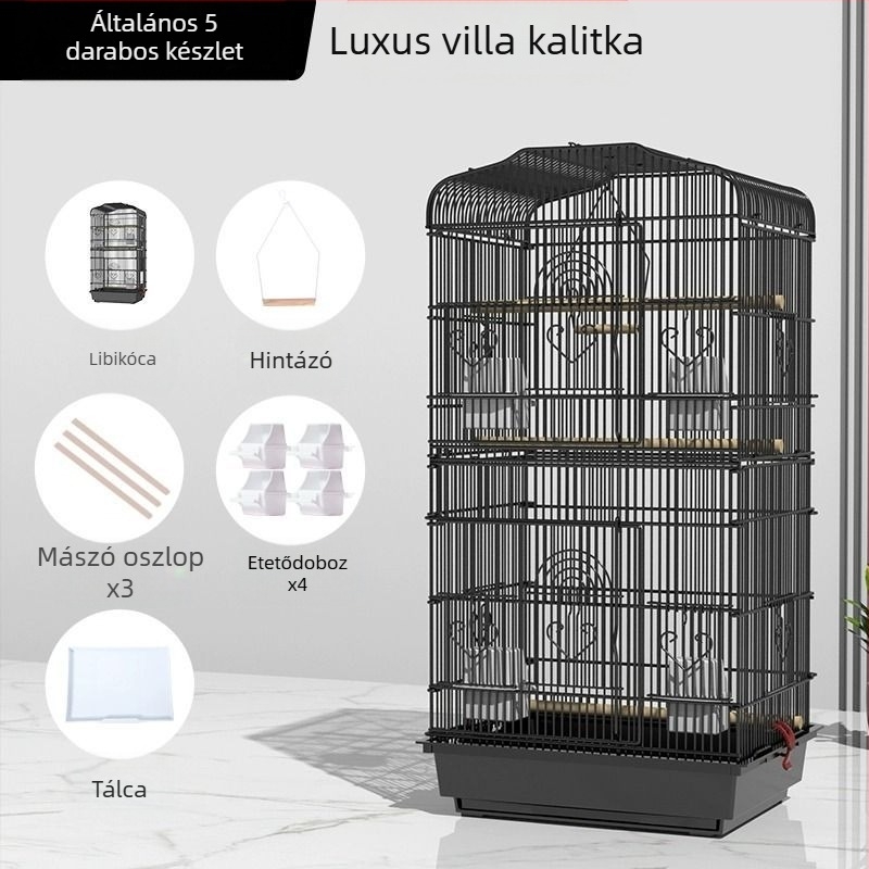 Fém ketrec kisállatok számára – anti-kiszabadulás, luxus szekrény-stílusú kialakítás