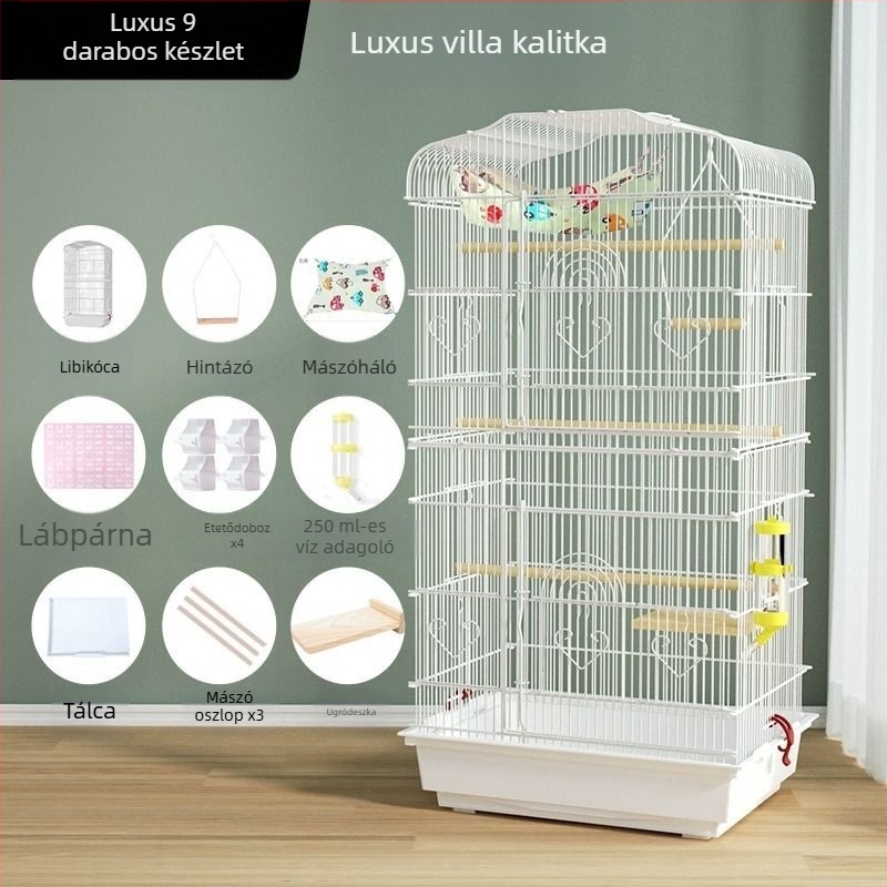 Fém ketrec kisállatok számára – anti-kiszabadulás, luxus szekrény-stílusú kialakítás