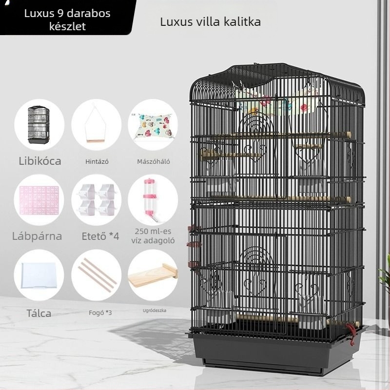 Fém ketrec kisállatok számára – anti-kiszabadulás, luxus szekrény-stílusú kialakítás
