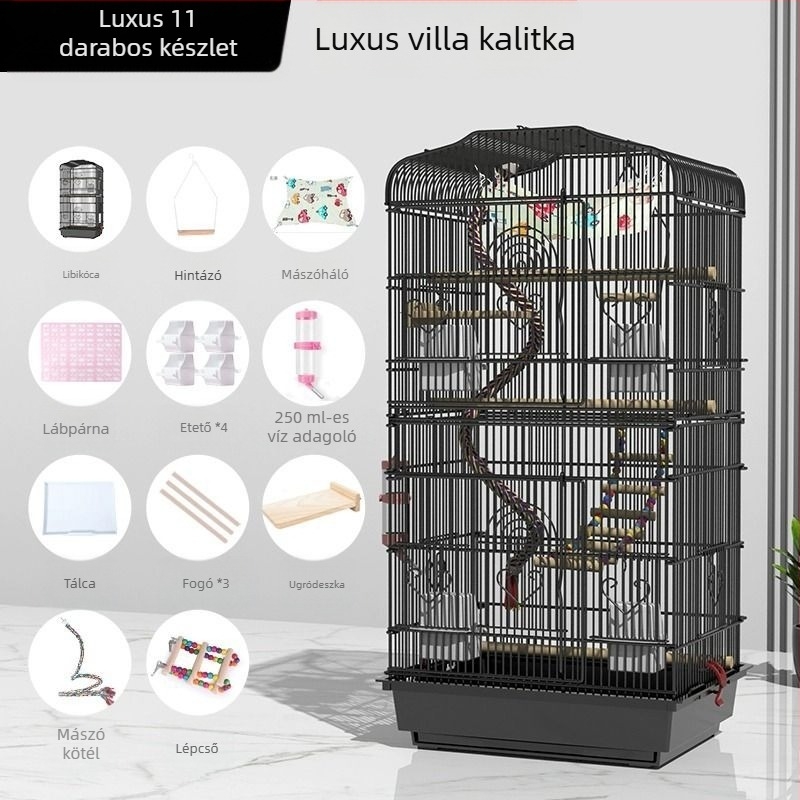 Fém ketrec kisállatok számára – anti-kiszabadulás, luxus szekrény-stílusú kialakítás