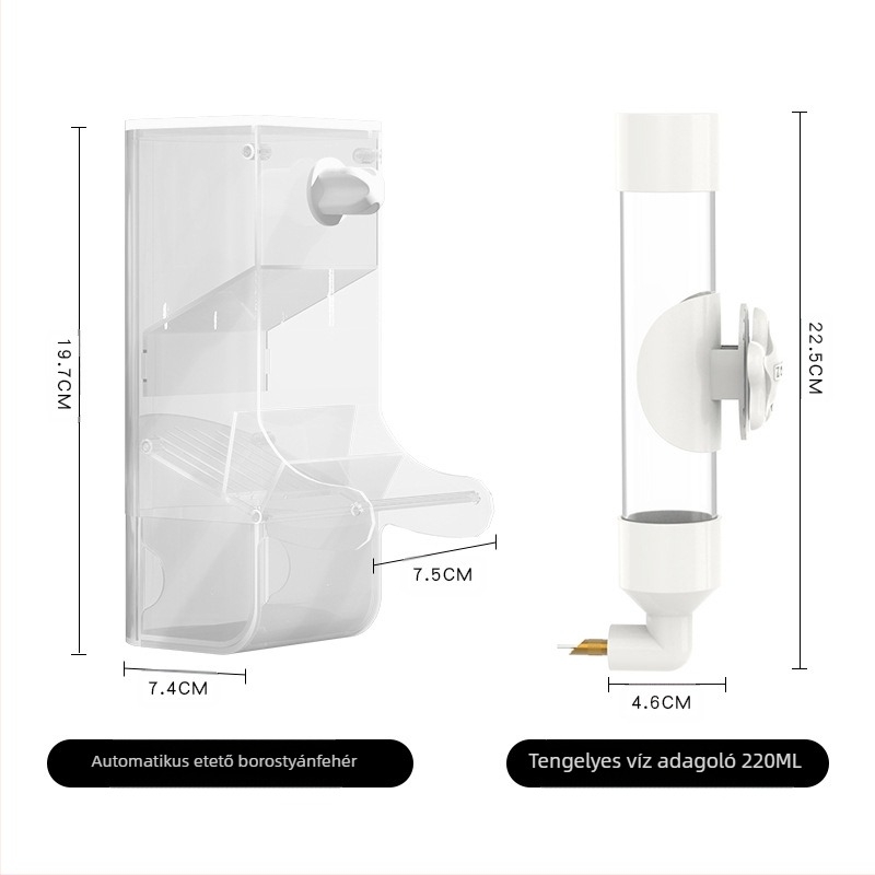 Madár automata víz adagoló - Műanyag, Weibi márka, 50 darabos doboz, alkalmas akváriumhoz