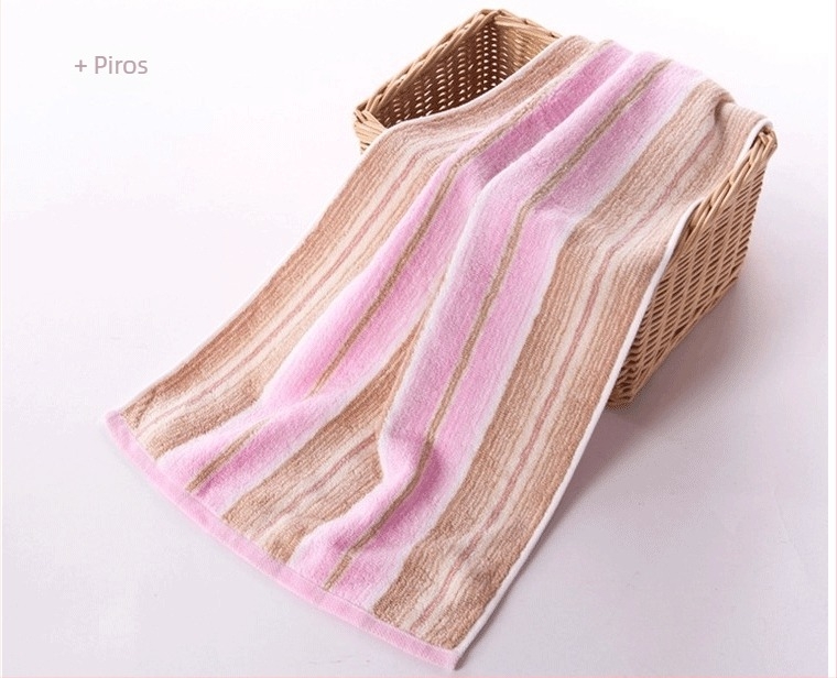 Pamut arc törölköző, szatén szövésű, 32s fonal, 95 g súly, nedvszívó idő 5–10 s