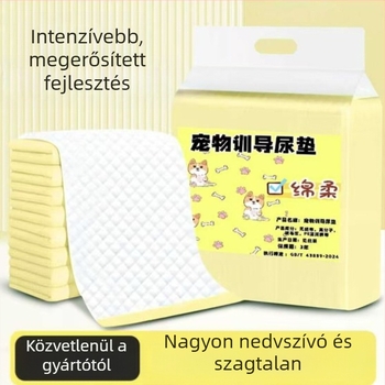 Macska- és kutyavizeletpárnák, vastagított, egyszer használatos, nedvszívó és szivárgásmentes, kód Bd1010876886