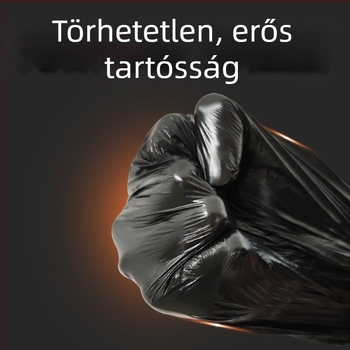 PE szemeteszsákok, vastagítottak, lapos szájú, egyszer használatos, 100 darabos csomag, háztartási használatra