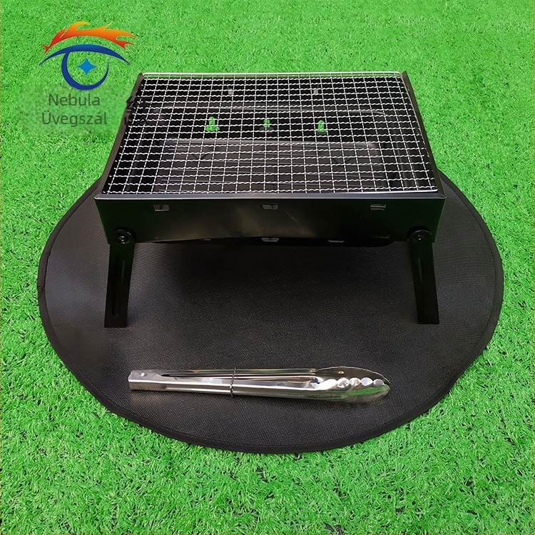 Yundu márkájú tűzvédő takaró grillsütőhöz - üvegszálas szövet, magas hőmérséklet, modell FGT, védelem a padlón és a gyepen