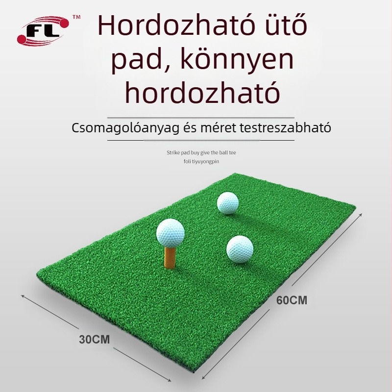 Golf ütőpad magas hab alapú, PP fű, nylon fű, tee fű, logó testreszabható