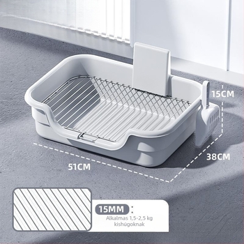 Kutyatoalett tálca műanyag kerettel – ajándékba alkalmas