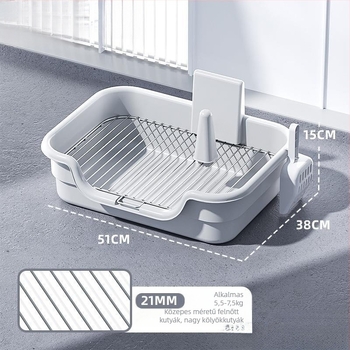 Kutyatoalett tálca műanyag kerettel – ajándékba alkalmas