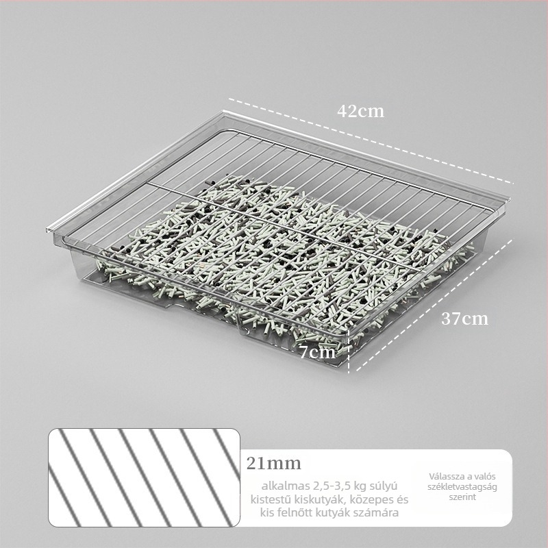 Kutyatoalett tálca műanyag kerettel – ajándékba alkalmas