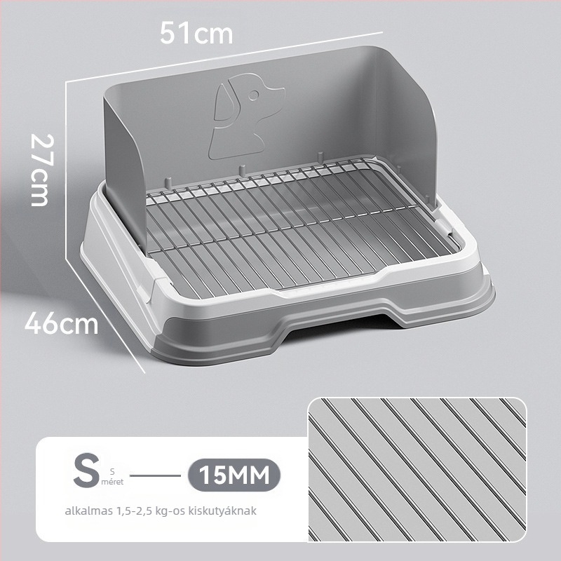 Kutyatoalett tálca műanyag kerettel – ajándékba alkalmas