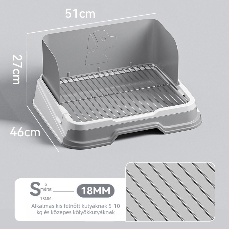 Kutyatoalett tálca műanyag kerettel – ajándékba alkalmas