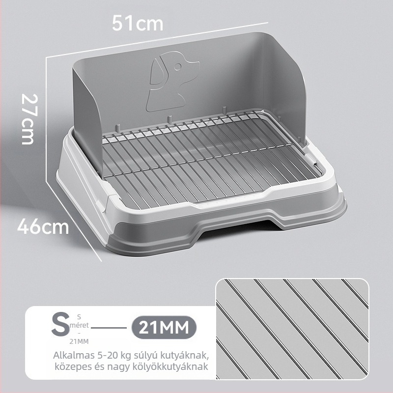 Kutyatoalett tálca műanyag kerettel – ajándékba alkalmas