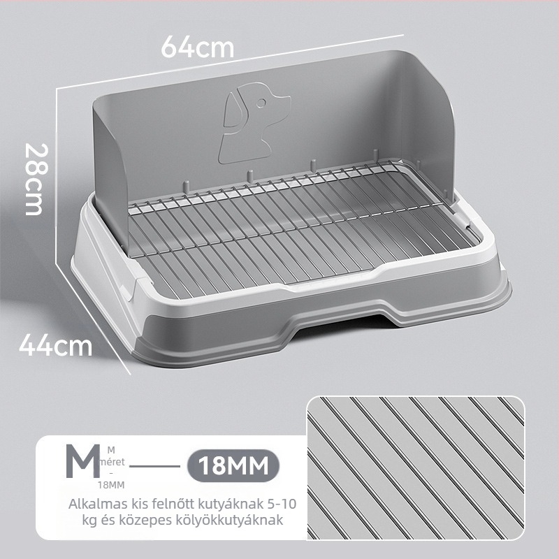 Kutyatoalett tálca műanyag kerettel – ajándékba alkalmas